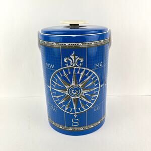 Georges Briard Vintage Nautical Compass Rose Ice Bucket